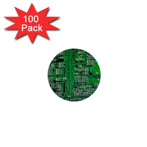 Circuit 1  Mini Button (100 pack)  from ArtsNow.com Front