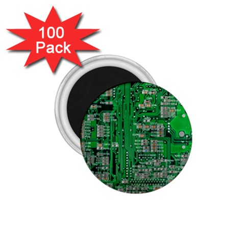 Circuit 1.75  Magnet (100 pack)  from ArtsNow.com Front