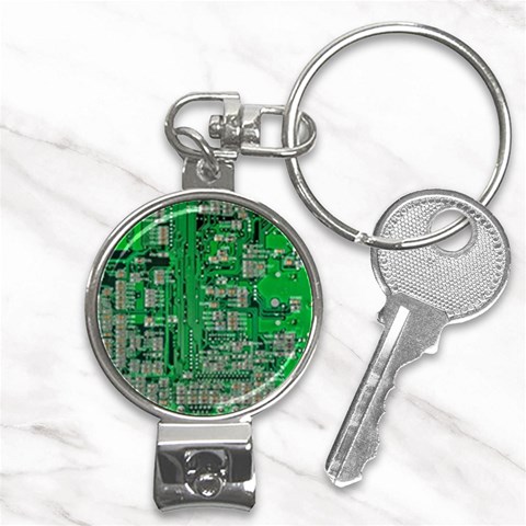 Circuit Nail Clippers Key Chain from ArtsNow.com Front