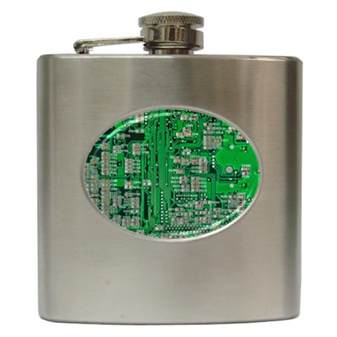 Circuit Hip Flask (6 oz) from ArtsNow.com Front