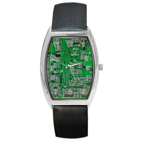 Circuit Barrel Style Metal Watch from ArtsNow.com Front