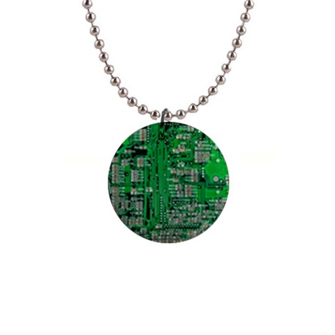 Circuit 1  Button Necklace from ArtsNow.com Front