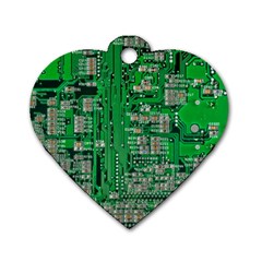 Circuit Dog Tag Heart (Two Sides) from ArtsNow.com Front