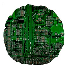 Circuit 18  Premium Round Cushion  from ArtsNow.com Back