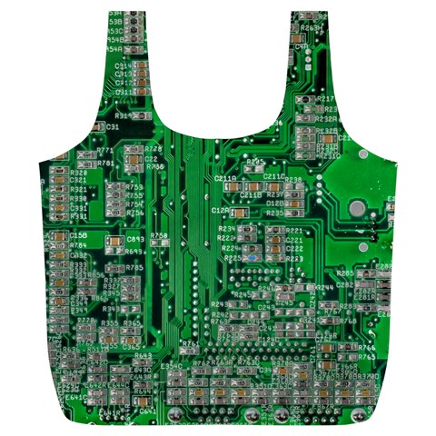 Circuit Full Print Recycle Bag (XL) from ArtsNow.com Front