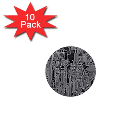 Circuit 1  Mini Button (10 pack)  from ArtsNow.com Front