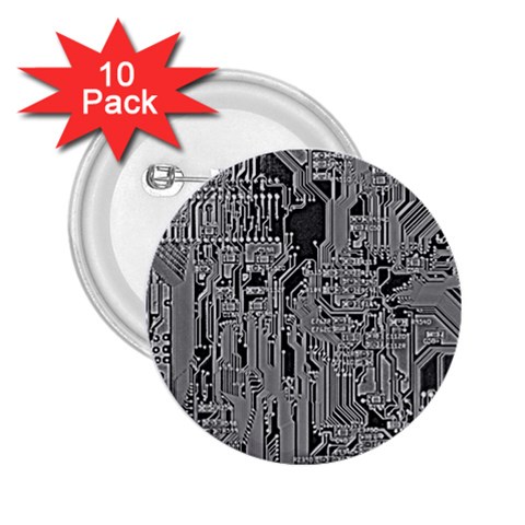 Circuit 2.25  Button (10 pack) from ArtsNow.com Front