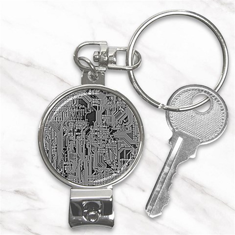 Circuit Nail Clippers Key Chain from ArtsNow.com Front