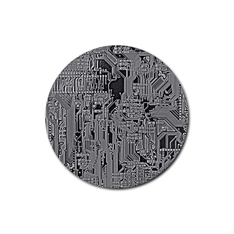 Circuit Rubber Round Coaster (4 pack) from ArtsNow.com Front