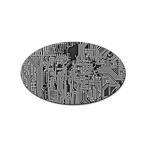 Circuit Sticker Oval (10 pack) from ArtsNow.com Front