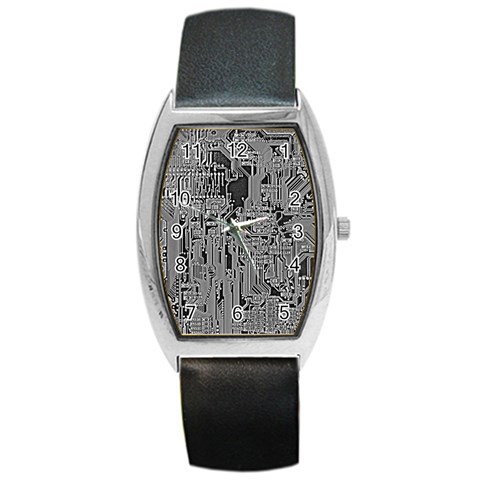 Circuit Barrel Style Metal Watch from ArtsNow.com Front