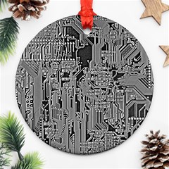 Circuit Round Ornament (Two Sides) from ArtsNow.com Front