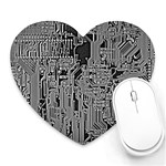 Circuit Heart Mousepad