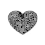 Circuit Rubber Coaster (Heart)