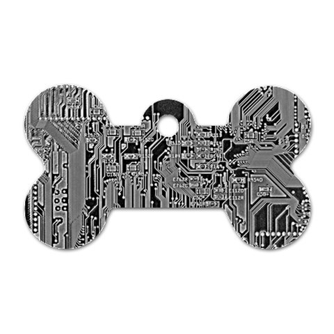 Circuit Dog Tag Bone (One Side) from ArtsNow.com Front