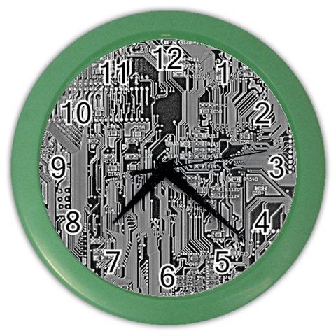 Circuit Color Wall Clock from ArtsNow.com Front