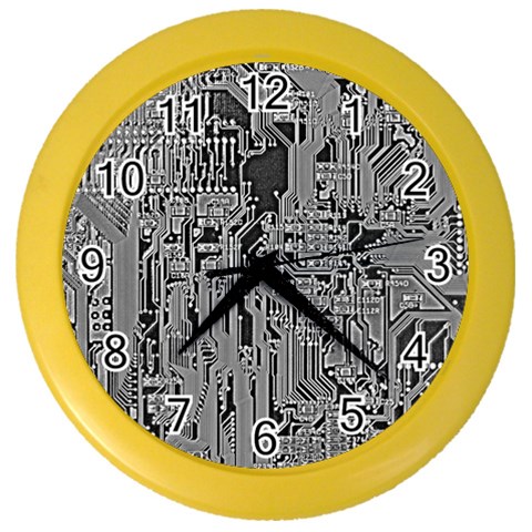 Circuit Color Wall Clock from ArtsNow.com Front