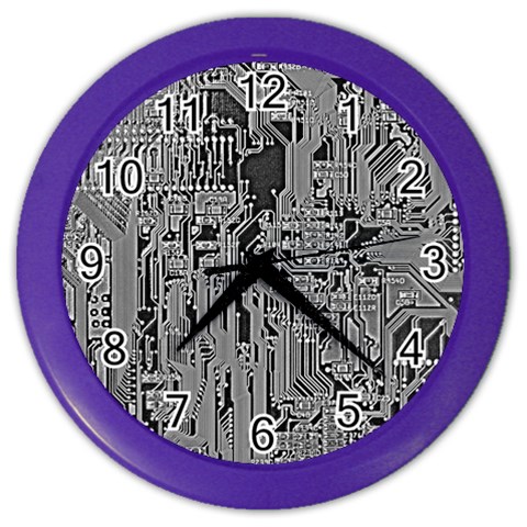 Circuit Color Wall Clock from ArtsNow.com Front