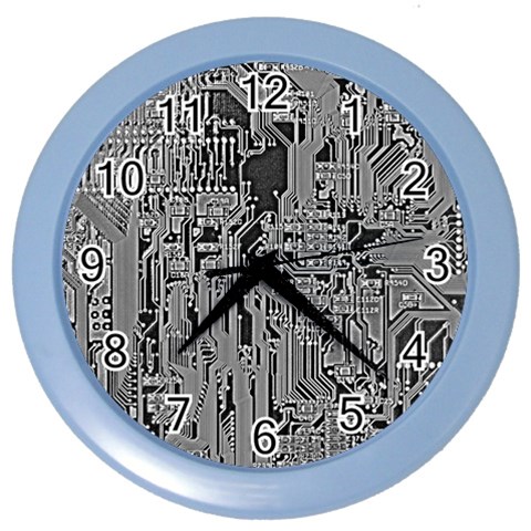 Circuit Color Wall Clock from ArtsNow.com Front