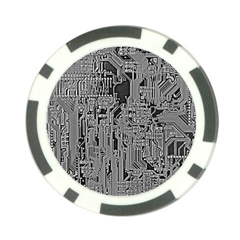 Circuit Poker Chip Card Guard (10 pack) from ArtsNow.com Front