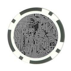 Circuit Poker Chip Card Guard (10 pack) from ArtsNow.com Front