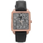 Circuit Rose Gold Leather Watch 