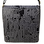 Circuit Flap Closure Messenger Bag (Small)