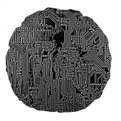 Circuit 18  Premium Flano Round Cushion  from ArtsNow.com Front