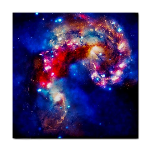 Colorful Cosmos Tile Coaster from ArtsNow.com Front