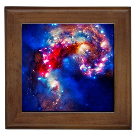 Colorful Cosmos Framed Tile from ArtsNow.com Front