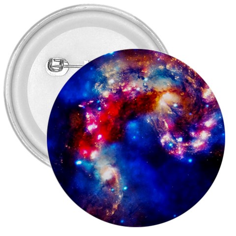 Colorful Cosmos 3  Button from ArtsNow.com Front