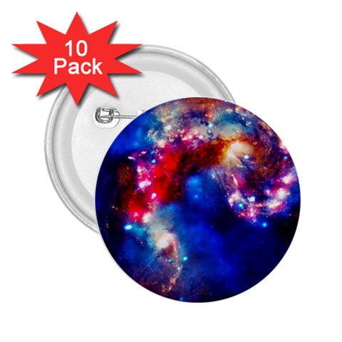 Colorful Cosmos 2.25  Button (10 pack) from ArtsNow.com Front