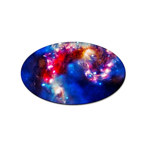 Colorful Cosmos Sticker (Oval) from ArtsNow.com Front