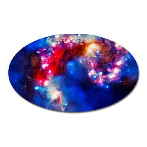 Colorful Cosmos Magnet (Oval) from ArtsNow.com Front