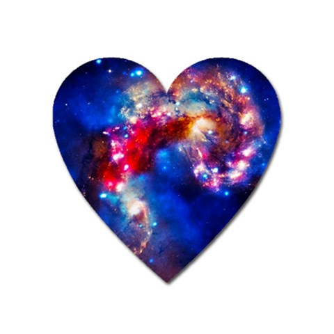 Colorful Cosmos Magnet (Heart) from ArtsNow.com Front