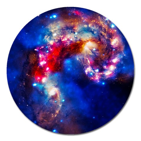 Colorful Cosmos Magnet 5  (Round) from ArtsNow.com Front