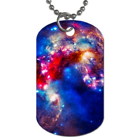 Colorful Cosmos Dog Tag (One Side) from ArtsNow.com Front