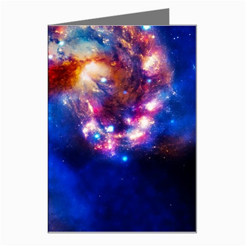 Colorful Cosmos Greeting Card from ArtsNow.com Left