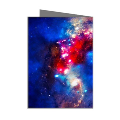 Colorful Cosmos Mini Greeting Card from ArtsNow.com Right