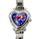 Colorful Cosmos Heart Italian Charm Watch