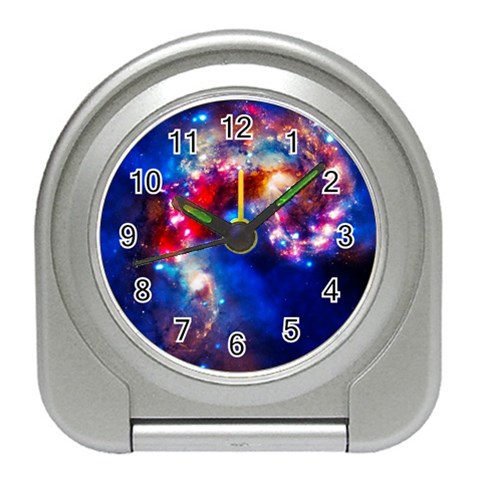 Colorful Cosmos Travel Alarm Clock from ArtsNow.com Front