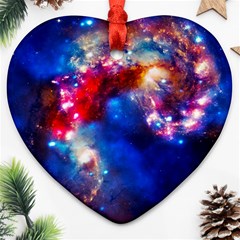 Colorful Cosmos Heart Ornament (Two Sides) from ArtsNow.com Front