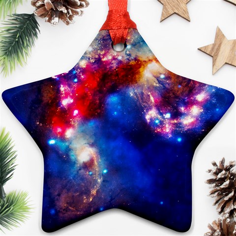 Colorful Cosmos Star Ornament (Two Sides) from ArtsNow.com Front