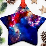 Colorful Cosmos Star Ornament (Two Sides)