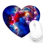 Colorful Cosmos Heart Mousepad