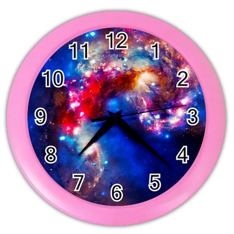 Colorful Cosmos Color Wall Clock from ArtsNow.com Front