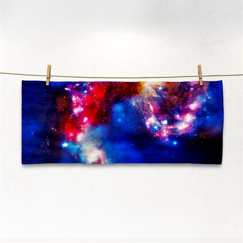 Colorful Cosmos Hand Towel from ArtsNow.com Front