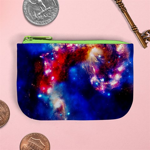 Colorful Cosmos Mini Coin Purse from ArtsNow.com Front