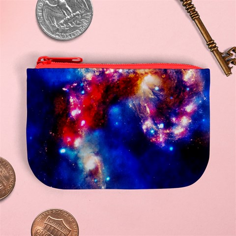 Colorful Cosmos Mini Coin Purse from ArtsNow.com Front