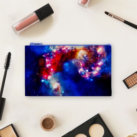 Colorful Cosmos Cosmetic Bag (Small) from ArtsNow.com Front